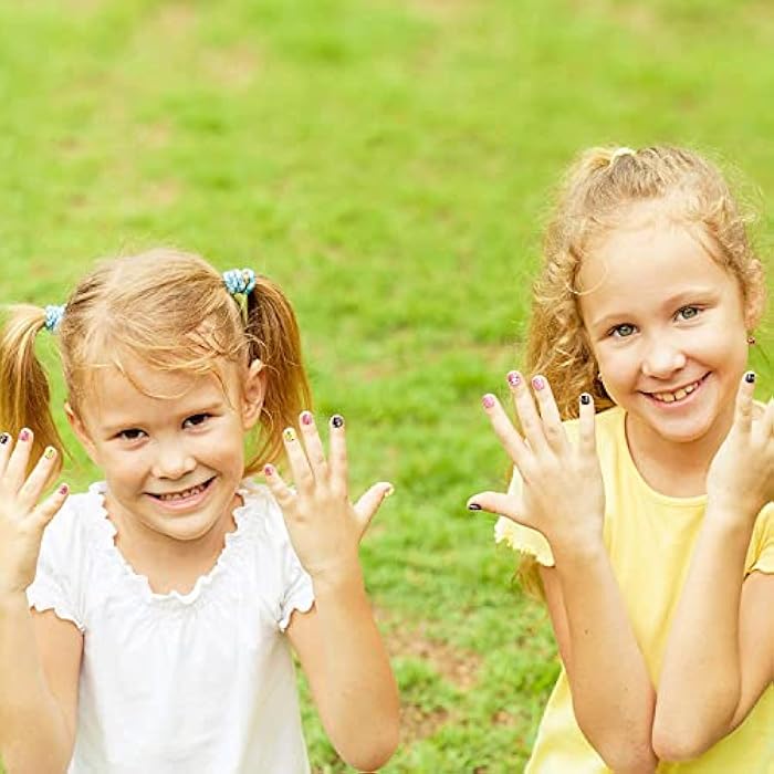 SYOSI Kids Press on Nails Children, 120 Pieces Fake Nails Artificial Nail Tips Girls Full Cover Short False Fingernails for Girls Kids Nail Decoration (Bunny Pattern) - Image 5